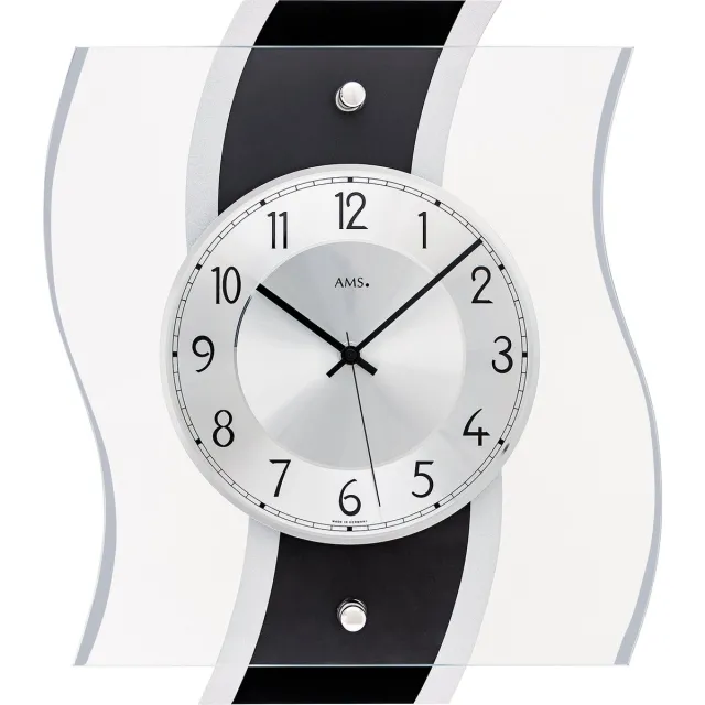 AMS 5571 wandklok Radio gestuurd Wit