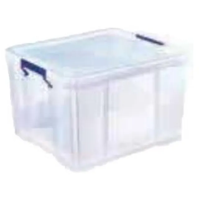 Bankers Box ProStore Plastic Opbergbox - met deksel - veilig voor voedsel - 48L - volledig recyclebaar Transparant