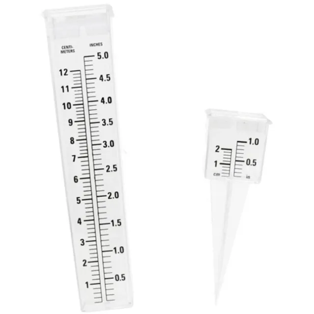 Gerimport Regenmeter/neerslagmeter - kunststof glas met punt - 21 cm - tuin/buiten
