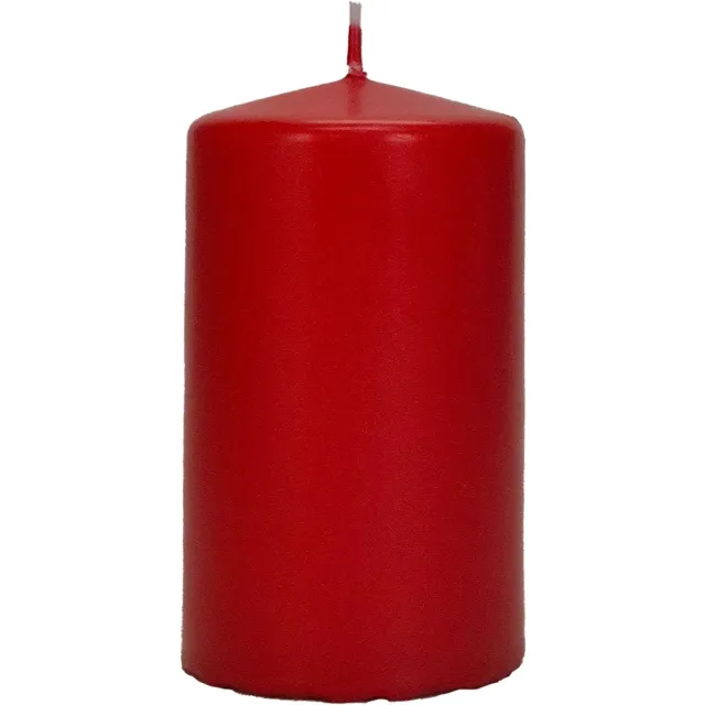 Wenzel Safe Candle stompkaars robijnrood Ø 60 mm, hoogte 70 mm