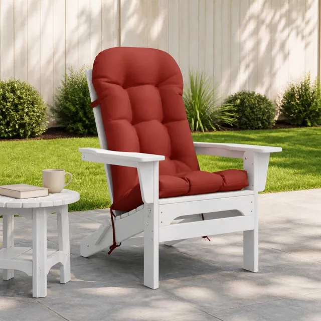 vidaXL Adirondack stoelkussen PUTTEN 100% Polyester Rood