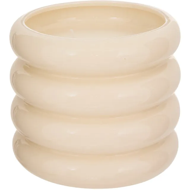 Atmosphera Poolside Geurkaars in keramieken pot - Ø17xH15cm - 850g - Brandtijd 45u - Ivoor Beige