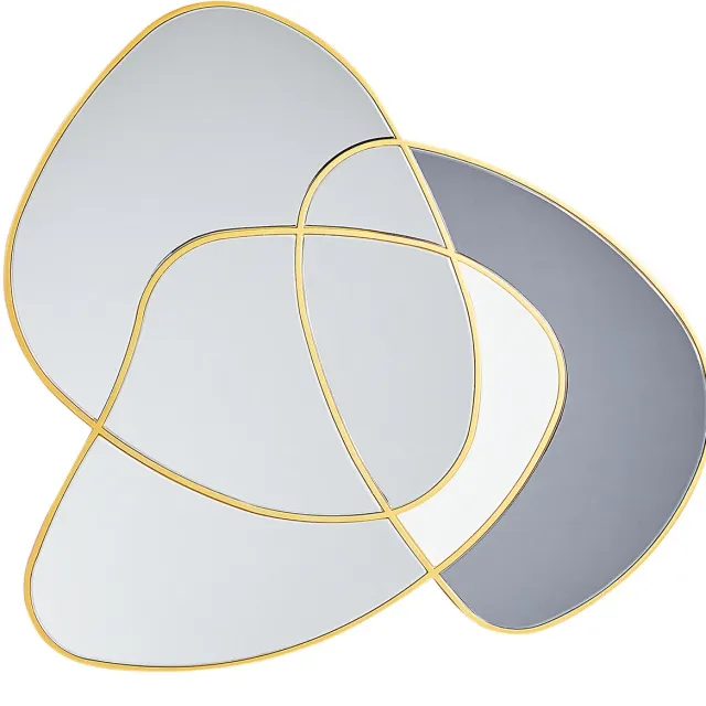 Beliani TAILLY - Wandspiegel - Goud - 99 x 89 cm - Glas