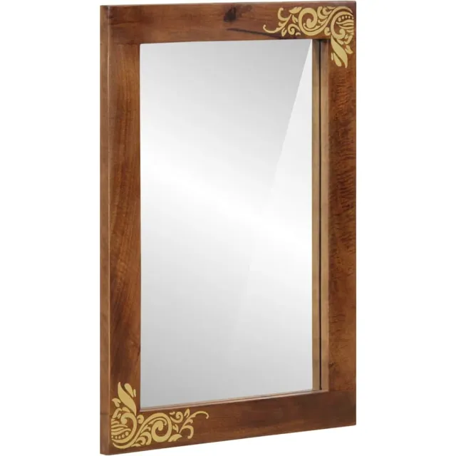vidaXL Badkamer Spiegel Honingbruin 70 x 50 x 2,5 cm bruin