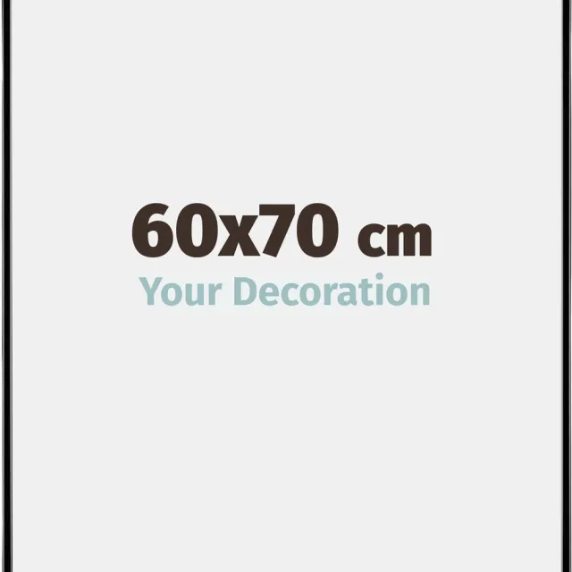 yd. Your Decoration - Fotolijst 60x70 cm - Kunststof - Zwart Hoogglans - Evry