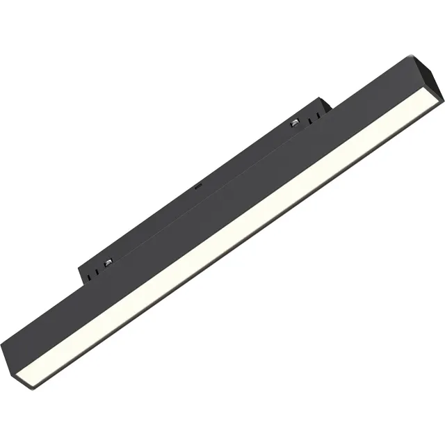 BES LED 48V Magnetische Lineaire LED Railverlichting - Lijnverlichting - Brinton Magni - 10W 950lm 120D - Natuurlijk Wit 4000K - Zwart