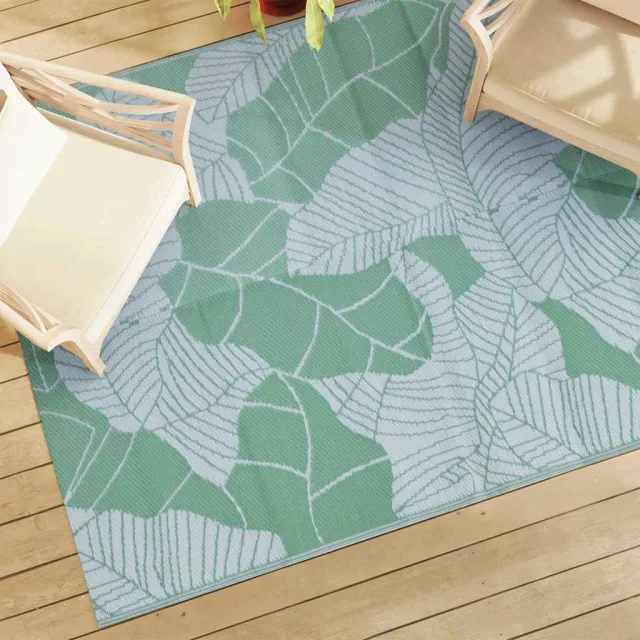 vidaXL Buitenkleed ARAKIL 190x290 cm PP groen, foto 2