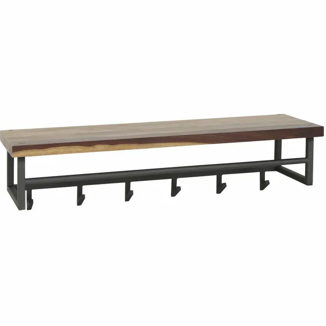 Giga Living Giga Meubel Kapstok Daytona - Naturel Hout - 6 Haken - 100x30x27cm