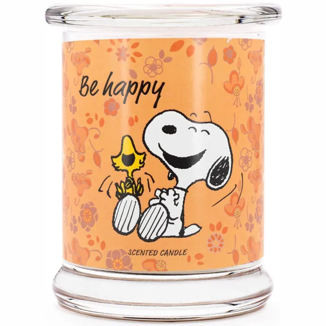 Peanuts Geurkaars - Be Happy oranje