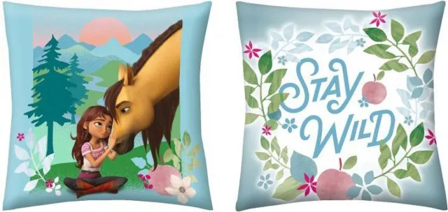 Spirit Kussen Stay Wild - 40 x 40 cm - Polyester Blauw