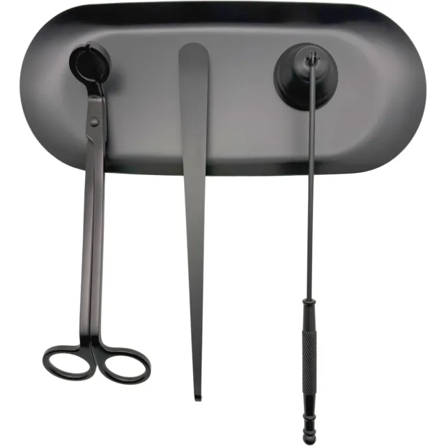 Purepeak 4-in-1 Kaarsendover Set - Zwart - Inclusief Lontknipper
