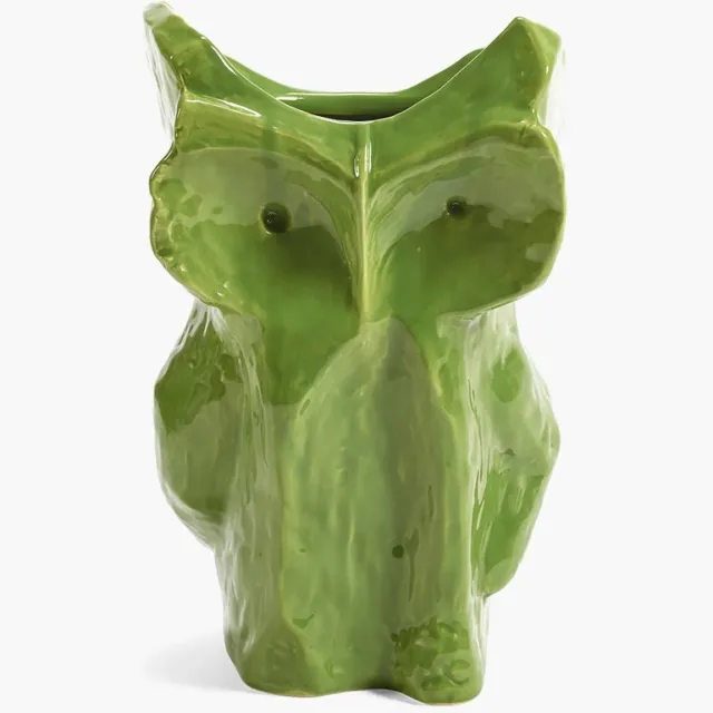 Serax Marni Midnight Creatures uil vaas D19.5cm H30cm lichtgroen