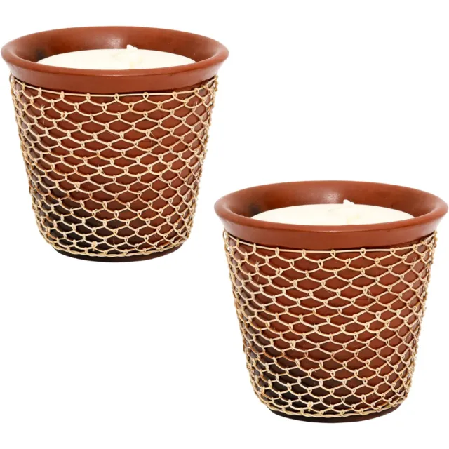 Good To Give Geurkaars Sandelwood – 2 Geurkaarsen - Fairtrade Sojawas – 100 Branduren – Luxe Duurzaam Cadeau – Giftset - Good to Give Bruin