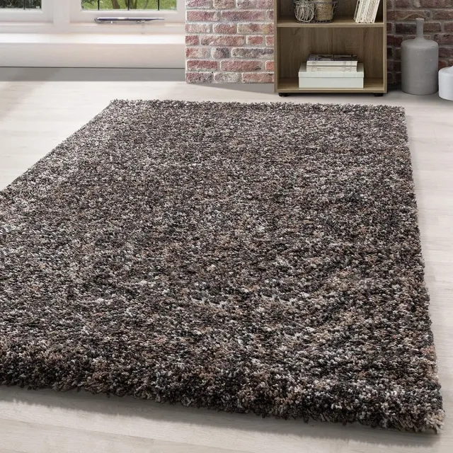 flycarpets Lorium Vloerkleed - Taupe / Grijs / Beige - Hoogpolig - 280x380 cm