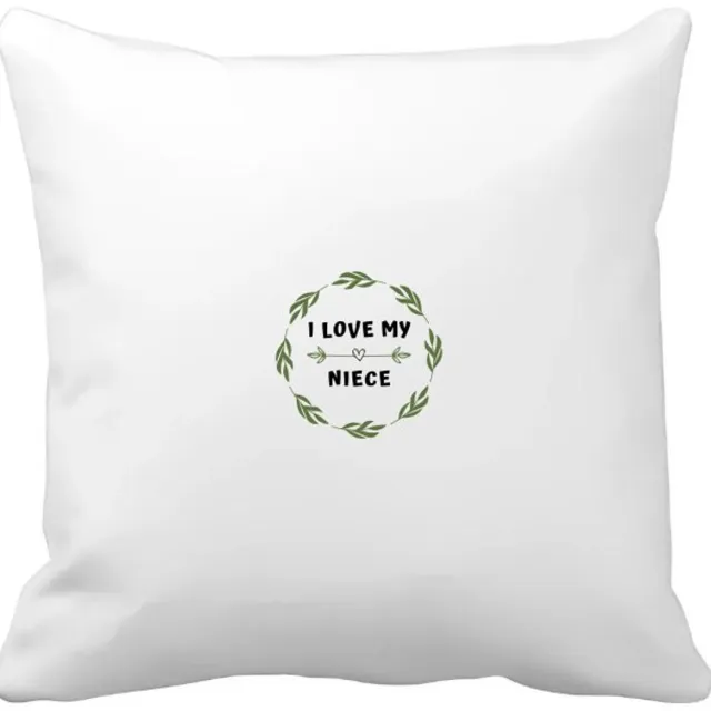 Akyol i love my niece Kussen hoes - Nicht - liefste nicht - verjaardag - cadeautje voor nicht - nicht artikelen - kado - geschenk - 40 bij 40 cm Multicolor
