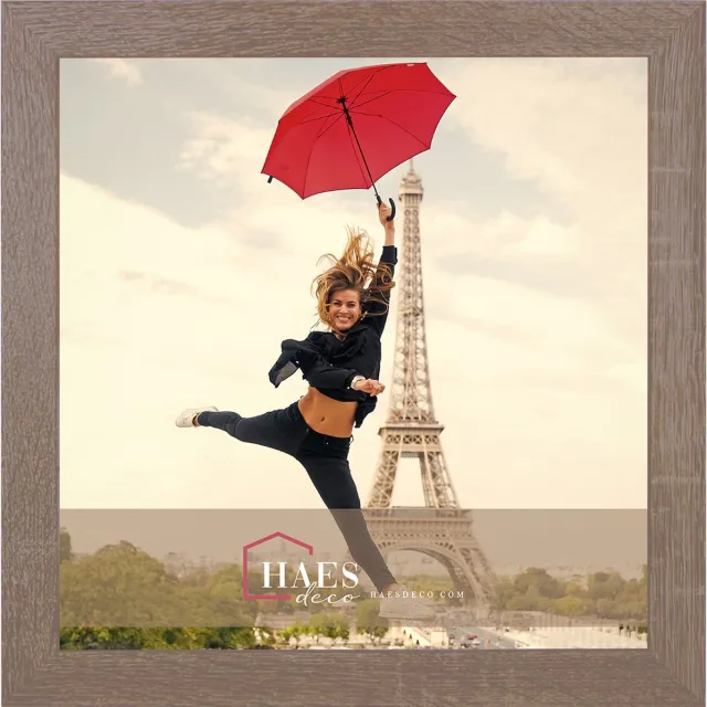 HAES deco Houten fotolijst Paris bruin voor 1 foto formaat 30x30 - SP001305
