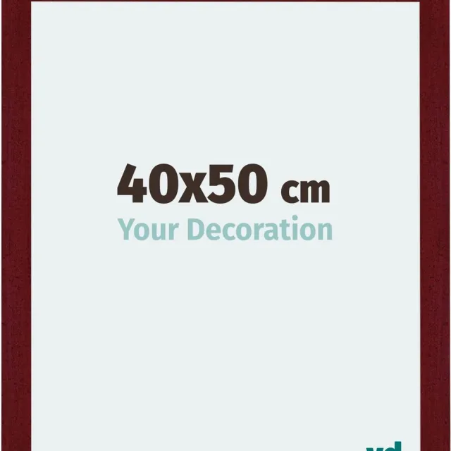 yd. Your Decoration - Fotolijst 40x50 cm - MDF - Wijnrood Geveegd - Mura
