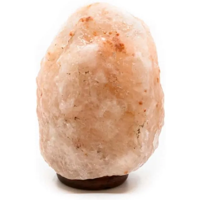 Spiru Zoutlamp Groot - Himalaya Zoutsteen - 4 tot 6 kg - 23 cm Hoog - Oranje