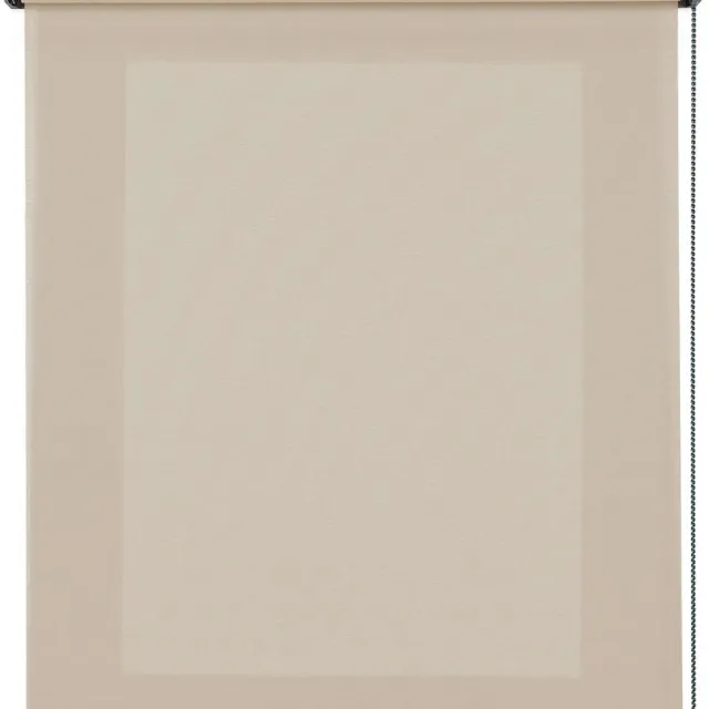 Storesdeco Doorschijnend rolgordijn, rolgordijnen voor ramen Beige 180x180 cm