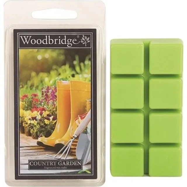 Woodbridge wax melts country garden voor waxbrander/geurbrander oliebrander groen