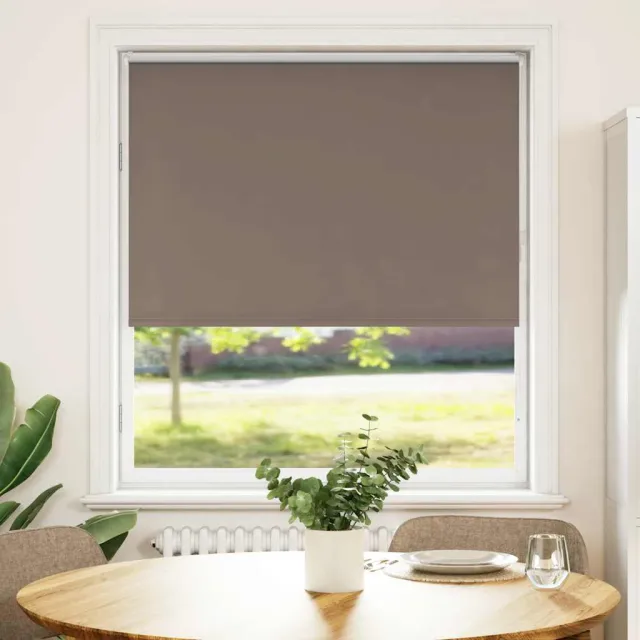 vidaXL Rolgordijn verduisterend koffie 100x130 cm stofbreedte 95,7 cm Bruin