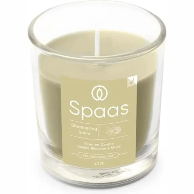 Spaas Geurglas 25u d7 cm shimmering smile Spaas groen