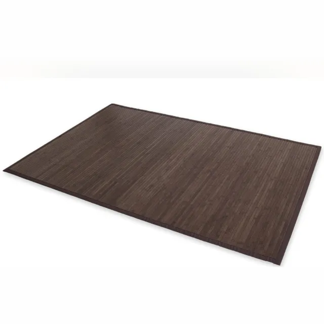 Homestyle4u Bamboe tapijt - 80x300 cm - Donkerbruin