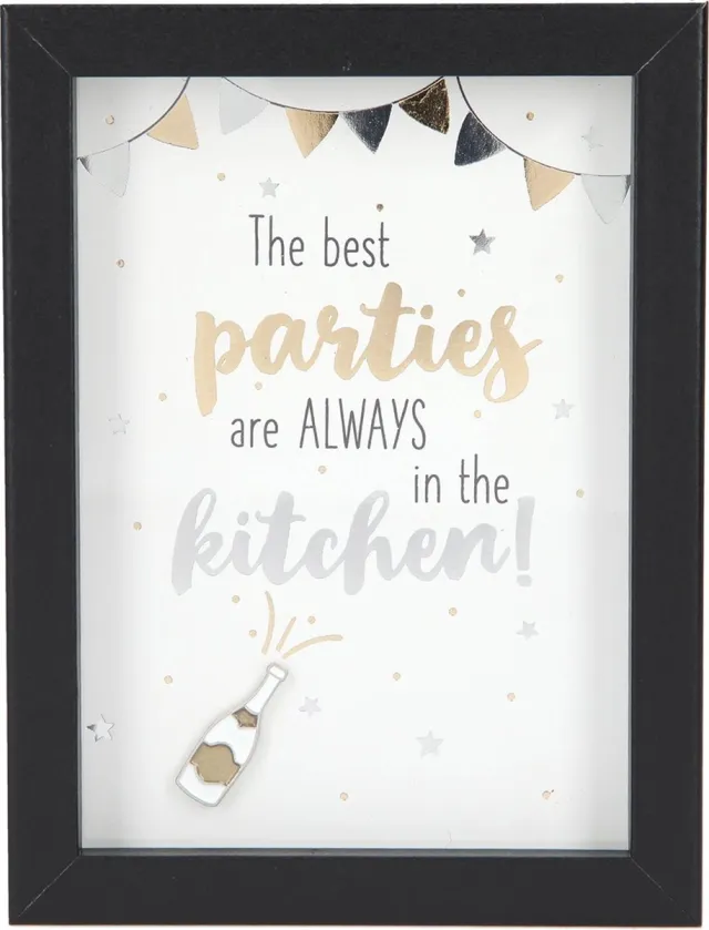 Depesche Fotolijst met Compliment The best parties are ALWAYS in the ? Zwart