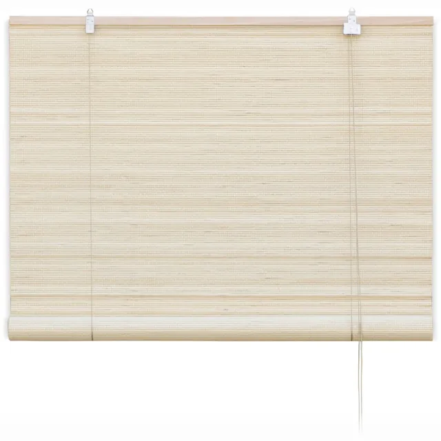 Bamelle Bamboe rolgordijn Zoë – Naturel – 140x160 cm – Bamelle - Natuurlijk & stijlvol raamdecoratie – Lichtdoorlatende zonwering – Eenvoudige & snelle montage
