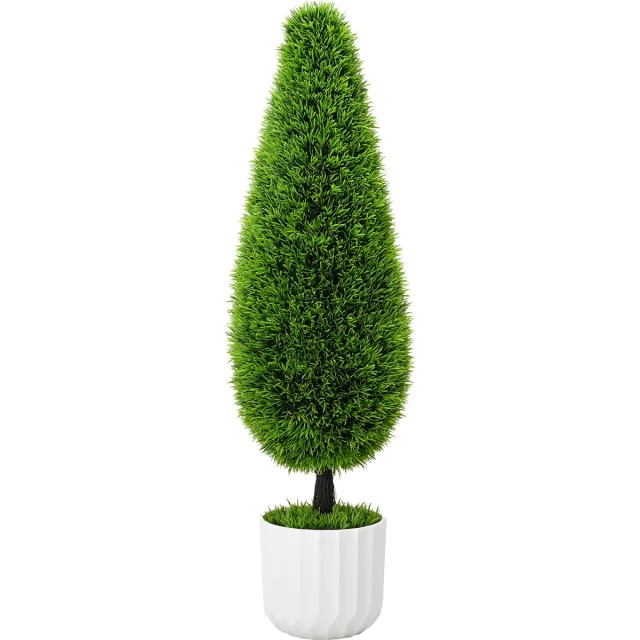 vidaXL Kunststof - Den - Groen - 24 - x - 24 - x - 90 - cm - Kunststof