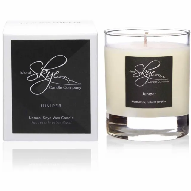 Isle of Skye Candle Company Sojawaskaars Jeneverbes (Juniper) - Small - Handgemaakt - 30 uur - Isle of Skye Candle Company Transparant