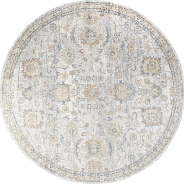Surya Esther vloerkleed wasbaar oosters vintage crèmekleurig