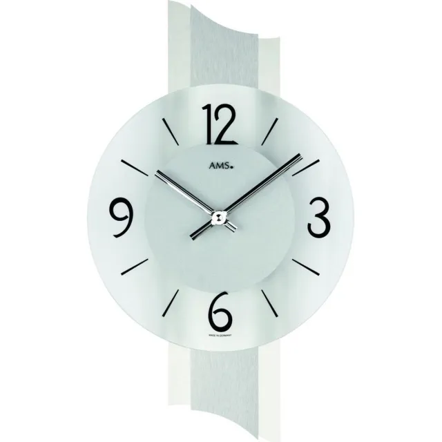 AMS Wandklok AMS 9394 grijs
