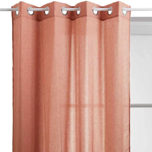 Atmosphera Créateur d'intérieur® PAXTA vitrage met oogjes Terracotta