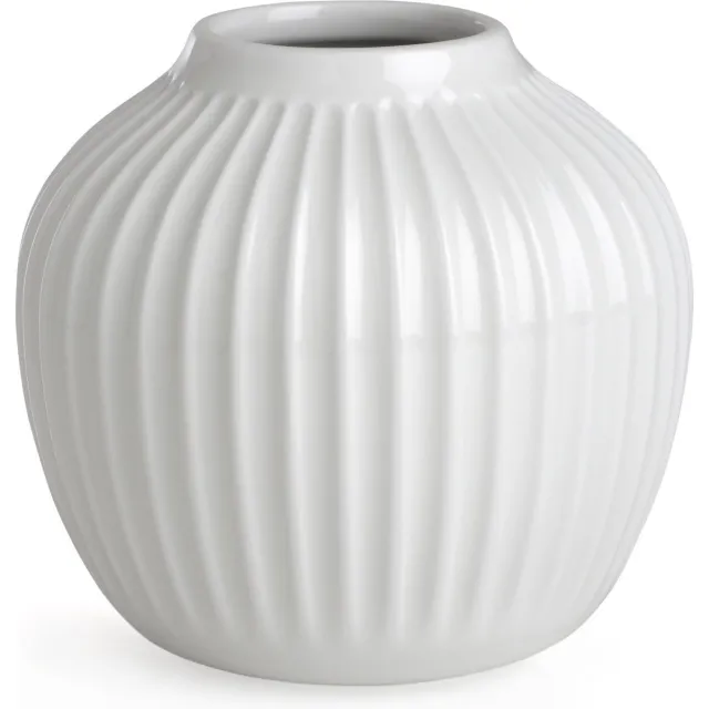 Kähler Design Hammershøi Vaas - Ø 13,5 cm - Hoogte 12,5 cm - Wit
