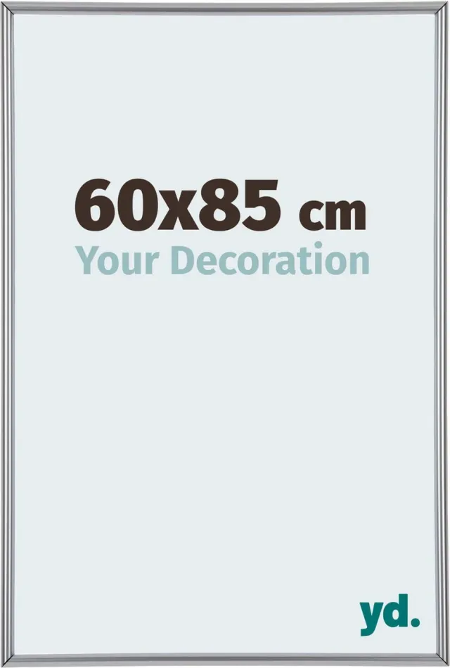 yd. Your Decoration - Fotolijst 60x85 cm - Kunststof - Zilver Hoogglans - Annecy