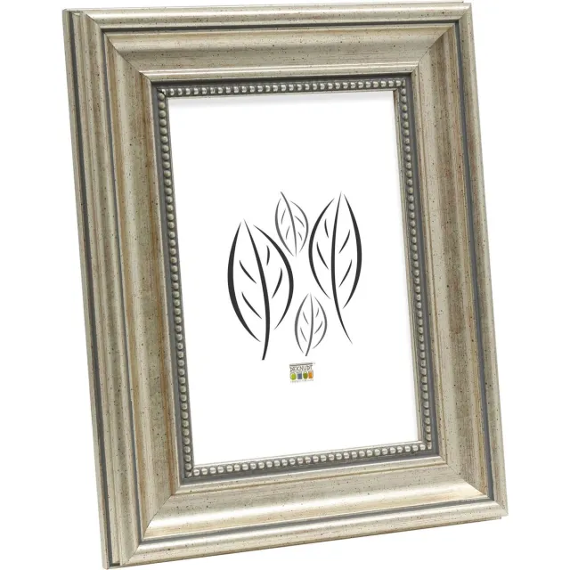 Deknudt Frames fotolijst S45HD1 - zilverkleur - parelbiesje - 18x24 cm