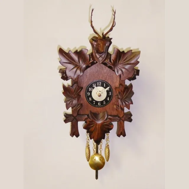 Engstler 0127 QP - Wandklok met slinger - Quartz bruin