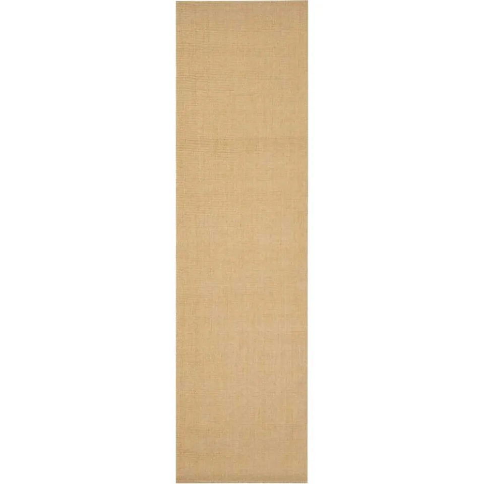 vidaXL Vloerkleed 80x300 cm natuurlijk sisal Bruin