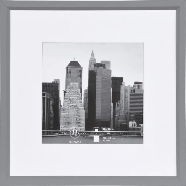 Henzo Fotolijst - Henzo - Metallica - Fotomaat 30x30 cm - Zilver