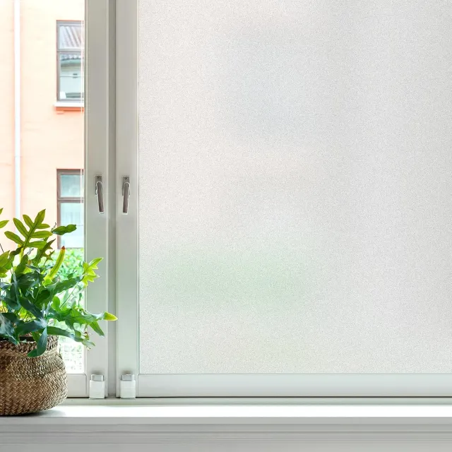 VHV Verduisterende - 45×200cm - Zonwerende - Verduisterende - Statische Bevesteging - Voor Slaapkamer,Babykamer - Wit Wit 0