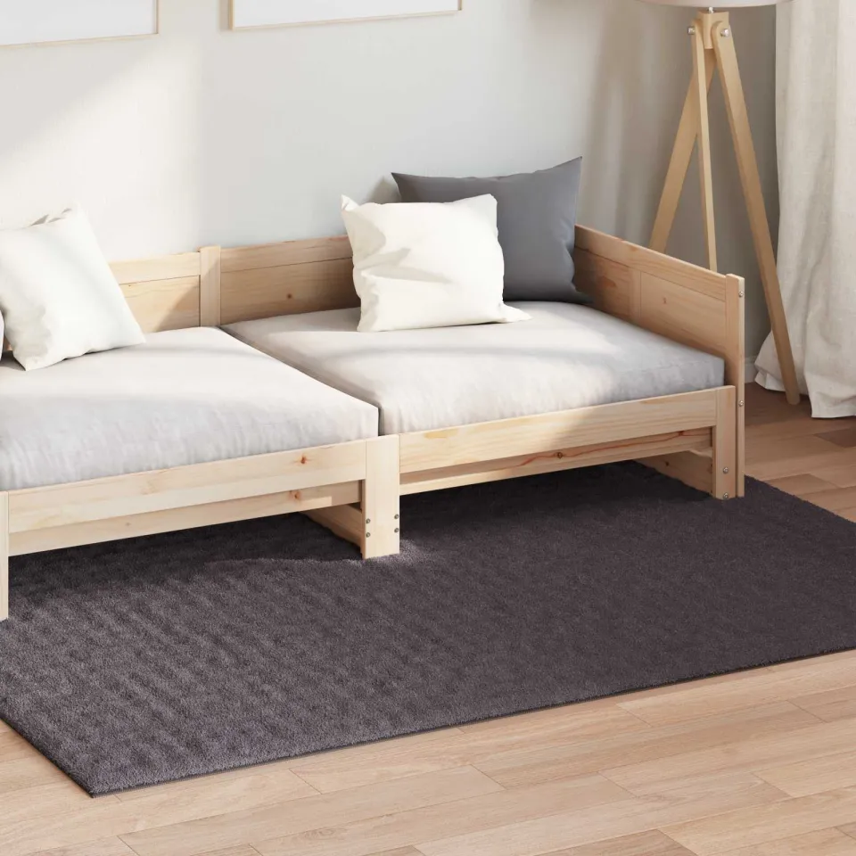 vidaXL Binnen kleed SIROLO Antraciet 140 x 200 cm Polyester, foto 3