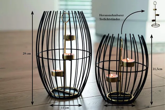 Pinacola Kandelaar – Kaarsenhouder – Candle holder zwart