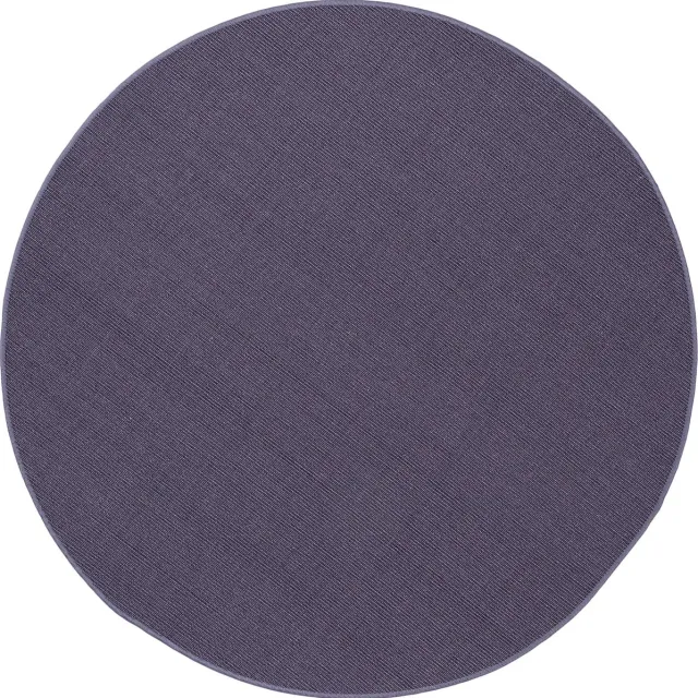Snapstyle Vloerkleed Sisal Natuur Rond Blauw