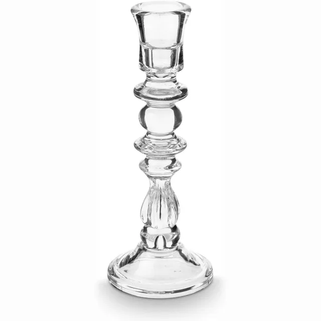 vtwonen Kandelaar - Glas - Transparant - 10x26cm