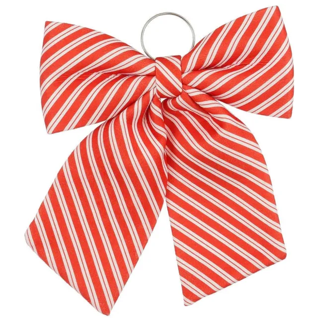 Mica Decorations kerststrik streep - rood