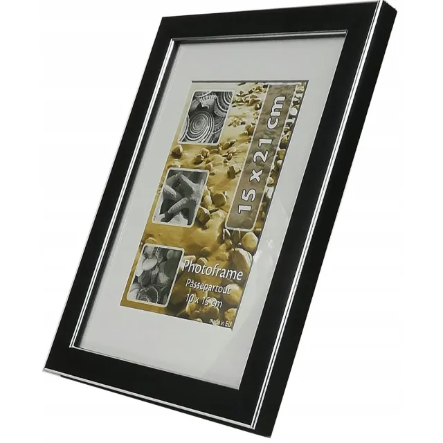 Titan Fotolijst 10x15 cm - Zwart, Stand & Hangend