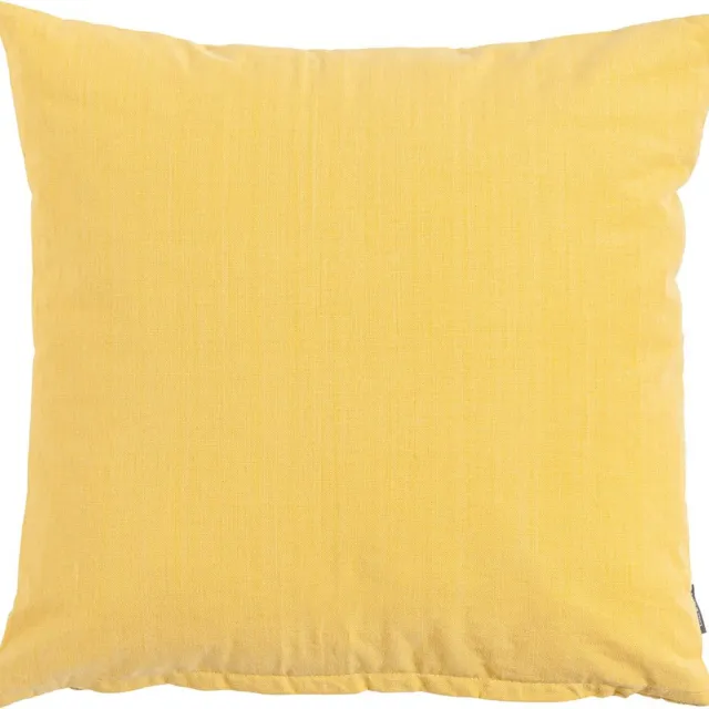 Linen & More Uneven Stitching Corn Geel Kussen -45 X 45