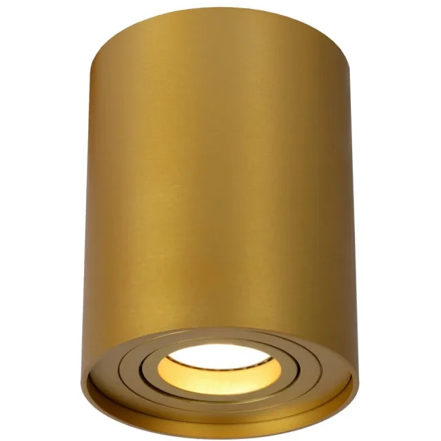 Lucide dimbare aluminium opbouwspot GU10 9.6x9.6 cm - mat goud/messing Mat Goud / Messing