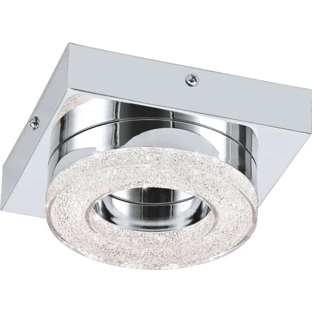 EGLO Fradelo - Wand/Plafondlamp - 1 Lichts - 120x120mm - Chroom, Helder